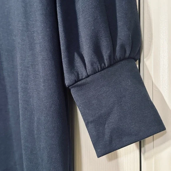 ♦️ Tuckernuck Pomander Place Navy Charlotte Terry Dress Size Small - Picture 9 of 11